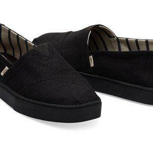 TOMS Black Canvas Men's Cupsole Classics